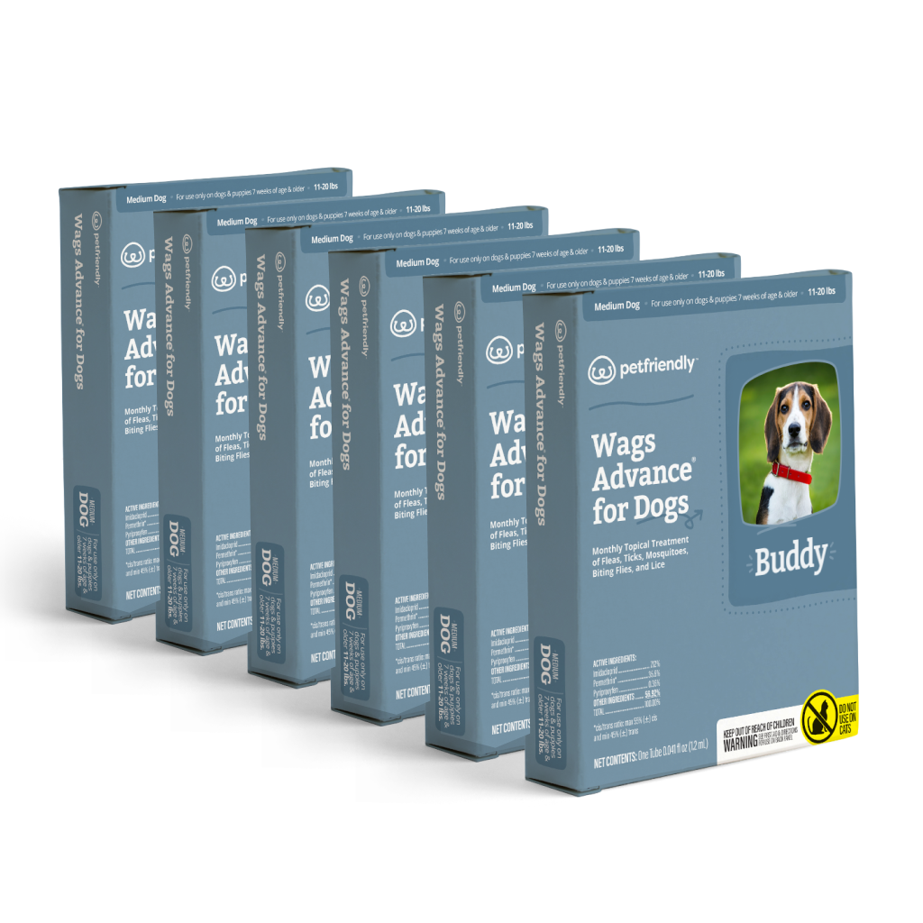 Wags Advance® for Dogs - Medium - 6-pack