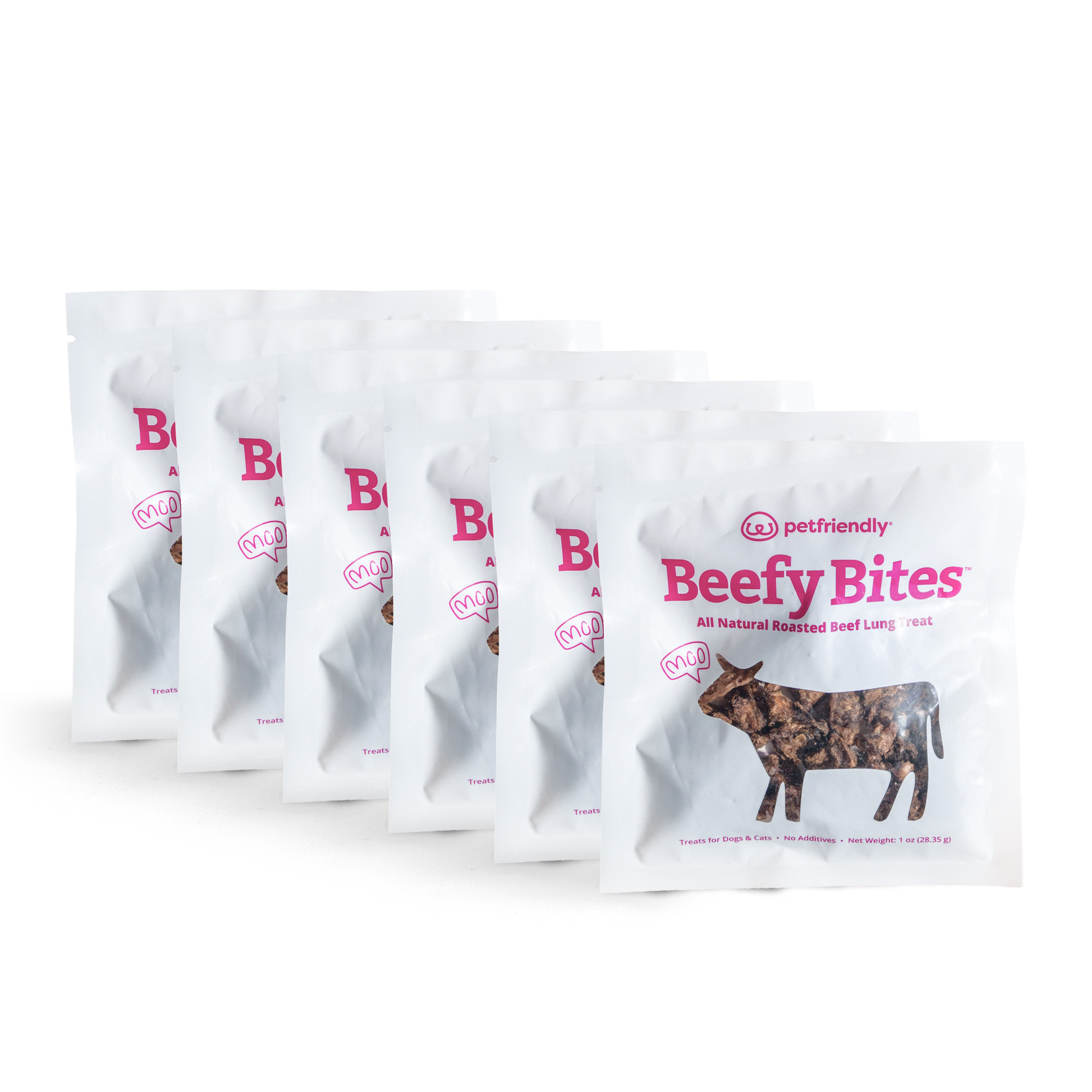 Beefy Bites Treats for Dogs 6-Pack