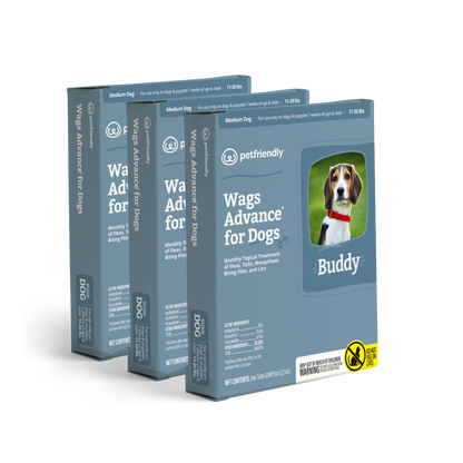 Wags Advance® for Dogs - Medium - 3-pack