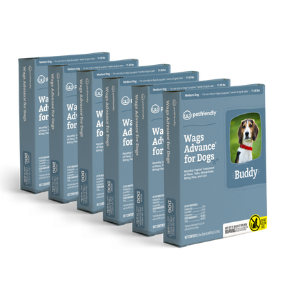 Wags Advance® for Dogs - Medium - 6-pack